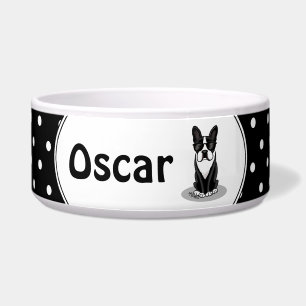 Cooler Boston Terrier mit Sonnenbrille (schwarz) Napf