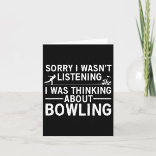 Cooler Bowling für Männer Frauen Bowler verschwend Karte