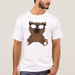 Cooler brauner Bär mit Sonnenbrille-Hemd T-Shirt
