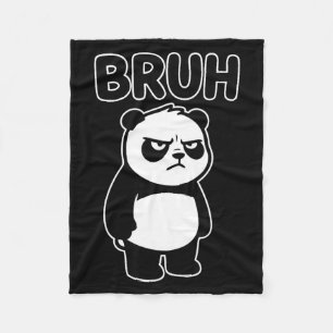 Cooler Bruh Panda Männer Frauen Kinder Jugendliche Fleecedecke