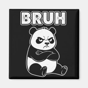 Cooler Bruh Panda Männer Frauen Kinder Teenager Lu Magnet