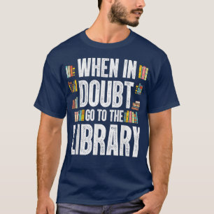 Cooler Buchleser Männer Frauen Bibliothek Themed B T-Shirt