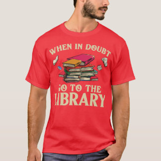 Cooler Buchleser Männer Frauen Bibliothek Themed B T-Shirt