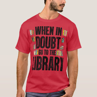 Cooler Buchleser Männer Frauen Bibliothek Themed B T-Shirt