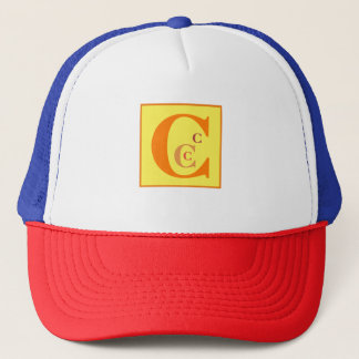Cooler Buchstabe "C" (personalisiert) Truckerkappe