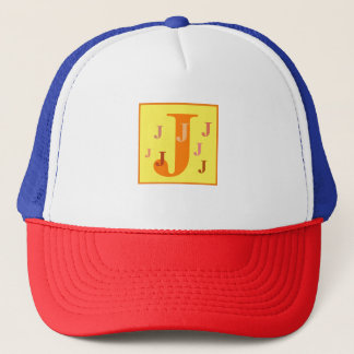 Cooler Buchstabe "J" (personalisiert) Truckerkappe