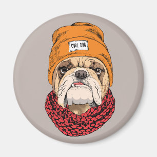 Cooler Bulldog Magnet