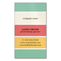 Cooler bunter gestreifter beruflicher Maler