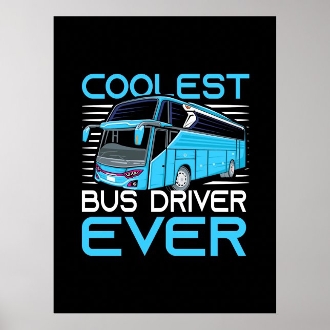 Cooler Busfahrer je Poster (Vorne)