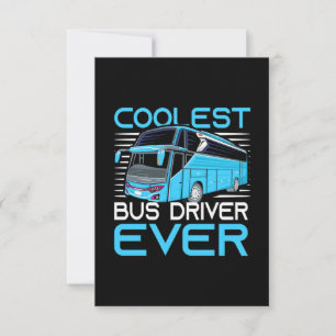 Cooler Busfahrer je RSVP Karte