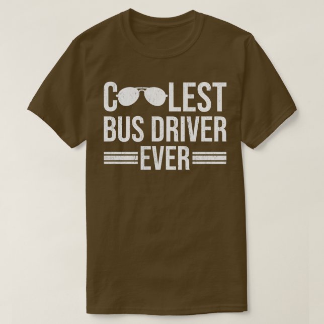Cooler Busfahrer je T-Shirt (Design vorne)