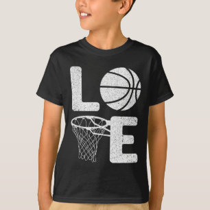 Cooler Bysketbyll für Männer Liebe Trainer Spieler T-Shirt
