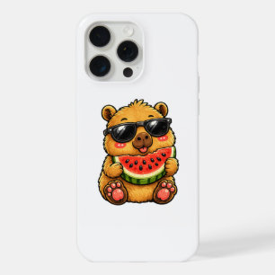 Cooler Capybara Wassermelone Sommer iPhone 15 Pro Max Hülle
