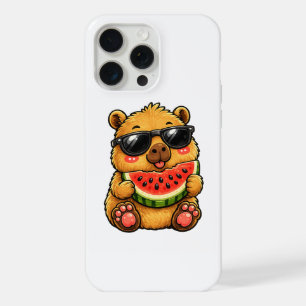 Cooler Capybara Wassermelone Sommer iPhone 15 Pro Max Hülle