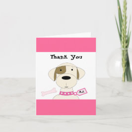 Cooler Cartoon Dog Vielen Dank Dankeskarte