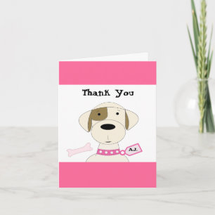 Cooler Cartoon-Hund Dankeschön Dankeskarte