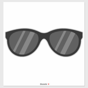 Cooler Cartoon Sonnenbrille Aufkleber