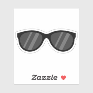 Cooler Cartoon Sonnenbrille Aufkleber