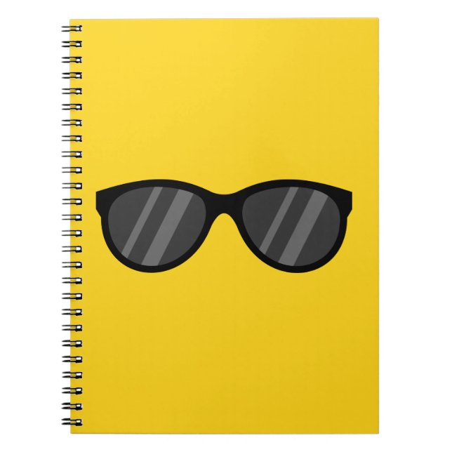 Cooler Cartoon Sonnenbrille Notizblock (Vorderseite)