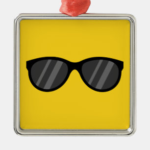 Cooler Cartoon Sonnenbrille Ornament Aus Metall