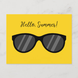 Cooler Cartoon Sonnenbrille   Text hinzufügen Feiertagspostkarte