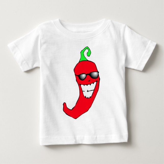 Cooler Chili-Pfeffer Baby T-shirt (Vorderseite)