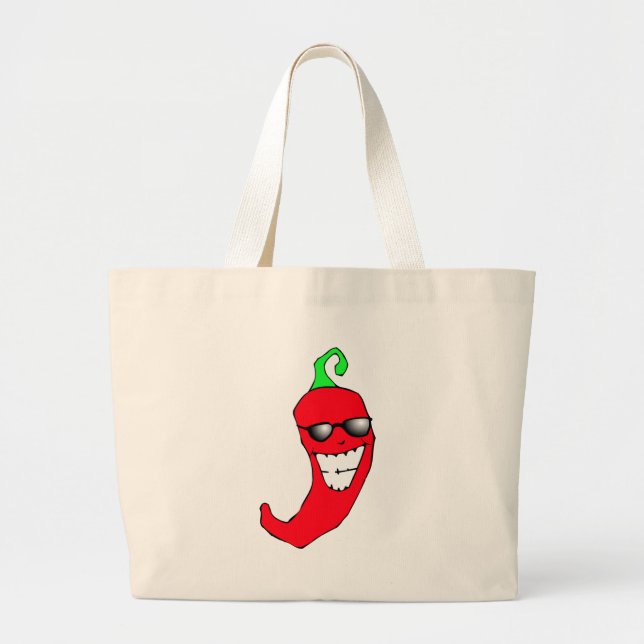 Cooler Chili-Pfeffer Jumbo Stoffbeutel (Vorne)