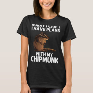 Cooler Chipmunk für Damen und Herren Eichhörnchen  T-Shirt