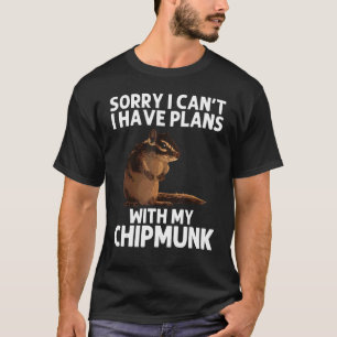 Cooler Chipmunk für Damen und Herren Eichhörnchen T-Shirt