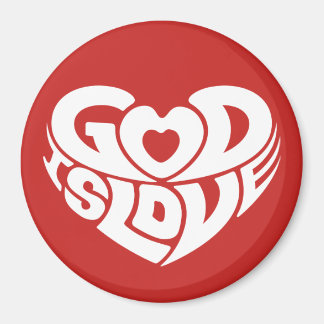 Cooler Christlicher Gott ist Liebe Bibel Verse-Sch Magnet