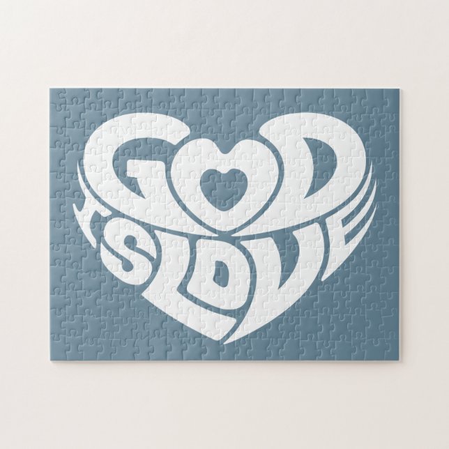 Cooler christlicher Gott ist Puzzle (Horizontal)