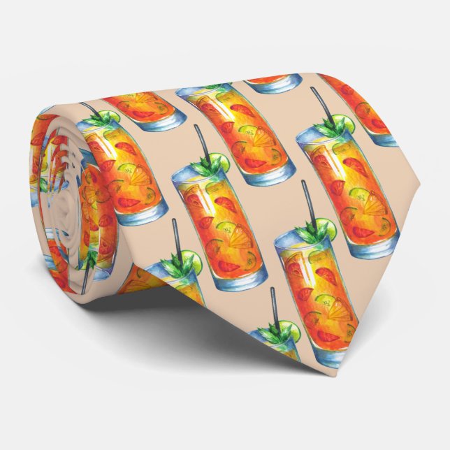 Cooler Cocktail-Barkeeper Krawatte (Gerollt)