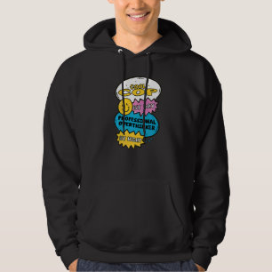 Cooler Cop am Tag, professioneller Überdenker bei Hoodie