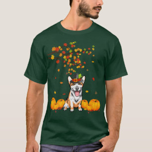 Cooler Corgi Hund Lover Herbst Erntedank-190 T-Shirt