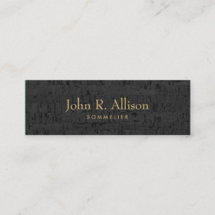 Cooler Cork Sommelier Weinexperte Mini Visitenkarte