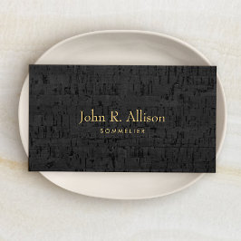 Cooler Cork Sommelier Weinexperte Visitenkarte