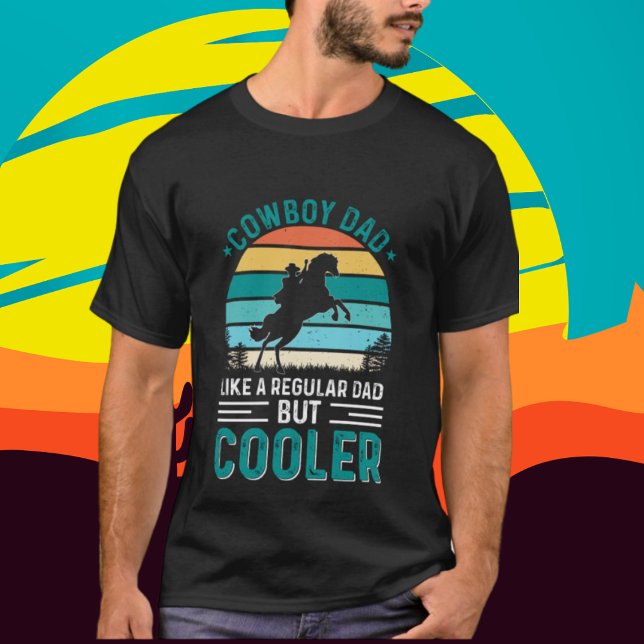 cooler Cowboy Vater Wortart T-Shirt (Von Creator hochgeladen)