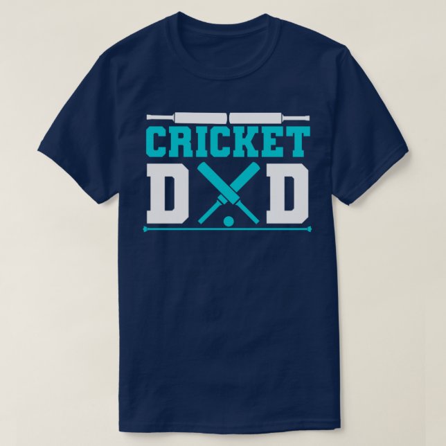 Cooler Cricket-Vater für Cricket-Sportgeräte T-Shirt (Design vorne)