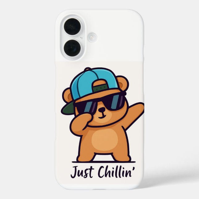 Cooler Dab-Bär-Cartoon Case-Mate iPhone Hülle (Rückseite)