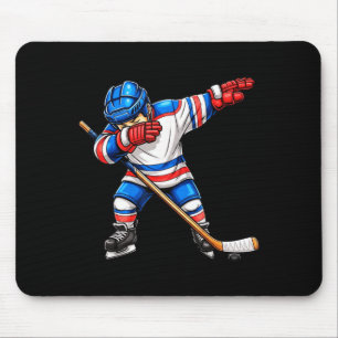 Cooler Dabbing Hockey-Spieler Jungen Kinder Eishoc Mousepad