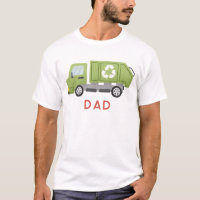Cooler Dad Grüner Müll LKW Fahrzeug