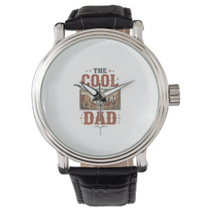 Cooler Dad Western Longhorn Schädel Vintage-Shirt Armbanduhr
