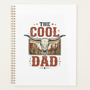 Cooler Dad Western Longhorn Schädel Vintage-Shirt  Planer