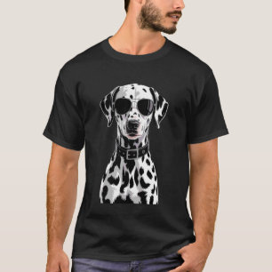 Cooler Dalmatiner-Hund mit Sonnenbrille Lustiges H T-Shirt