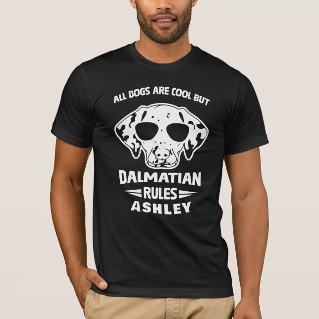 Cooler Dalmatiner-Regelhund T-Shirt (Vorderseite)