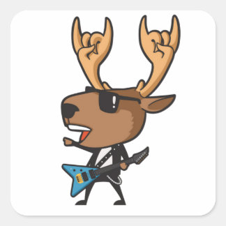 COOLER DEEROCKER QUADRATISCHER AUFKLEBER