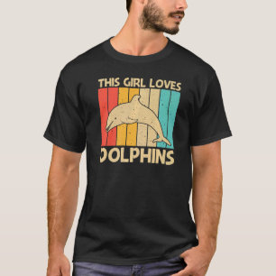 Cooler Delfin Für Mädchen Mutter Ozean Tier Delfin T-Shirt