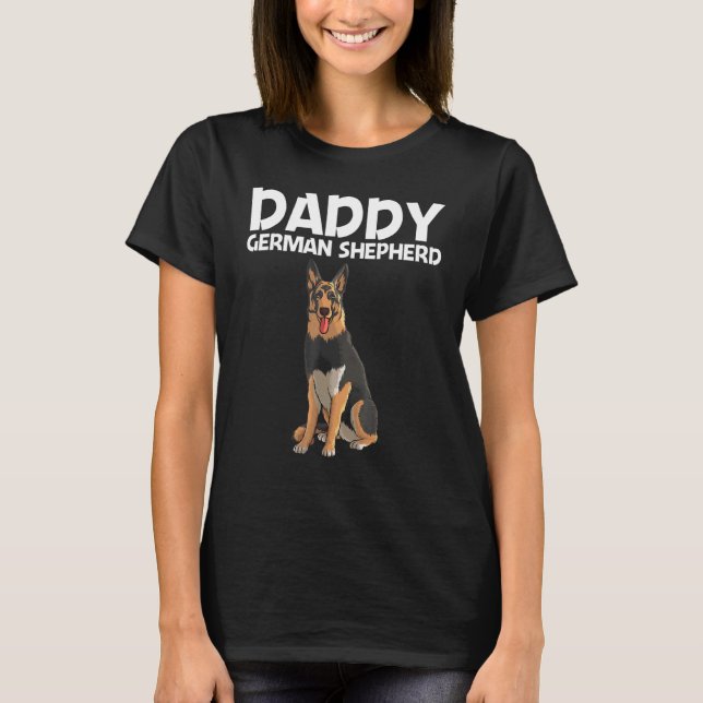 Cooler deutscher Schäferhund für Männer Vater GSD  T-Shirt (Vorderseite)