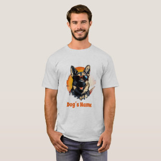 Cooler deutscher Schäferhund mit Sonnenbrille T-Shirt