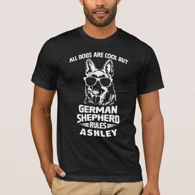 Cooler deutscher Schäferreglement T-Shirt (Vorderseite)